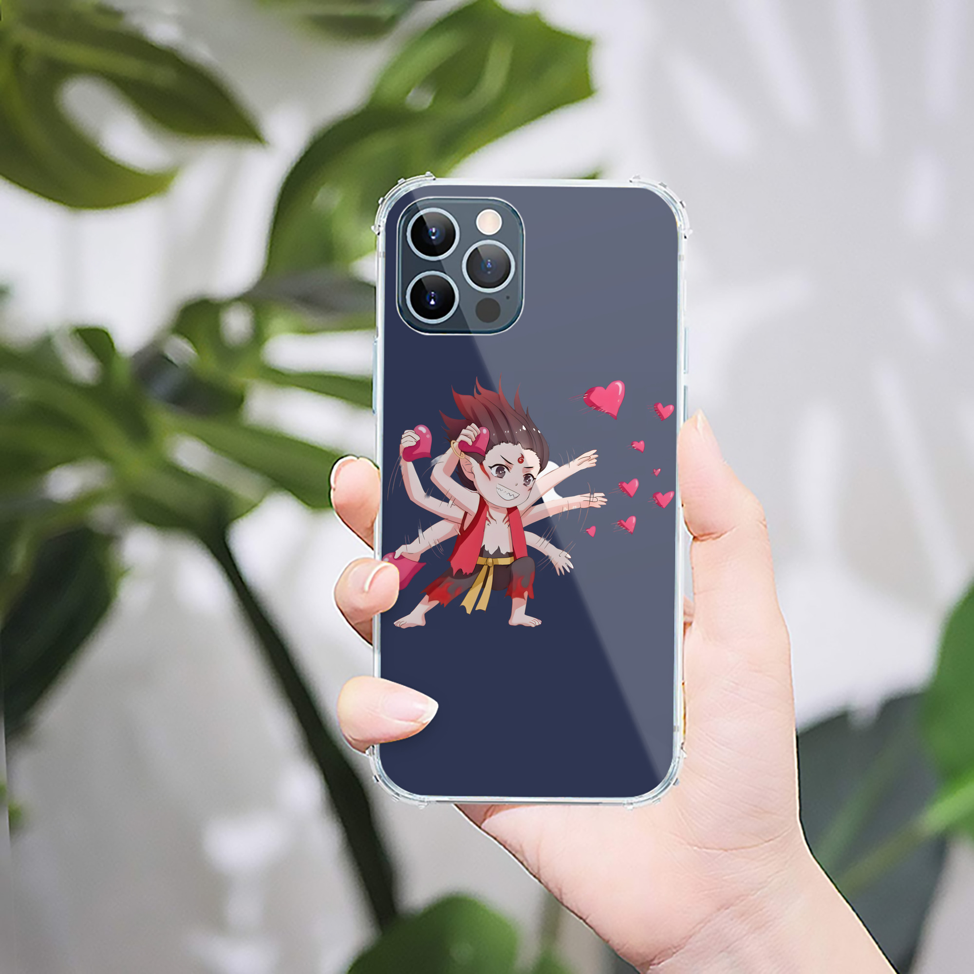（画像用） Ne Zha 2 ナタ 魔童の大暴れ 【iPhone 12シリーズ対応】透明スマホケース（クリアソフトケース）